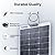 Topunive 100W 12V Flexible Solar Panel 9BB Monocrystalline Cell 12 Volt Semi-Flexible for Marine RV Trailer Boat Cabin Van Car Uneven Surfaces 12V Battery Charge
