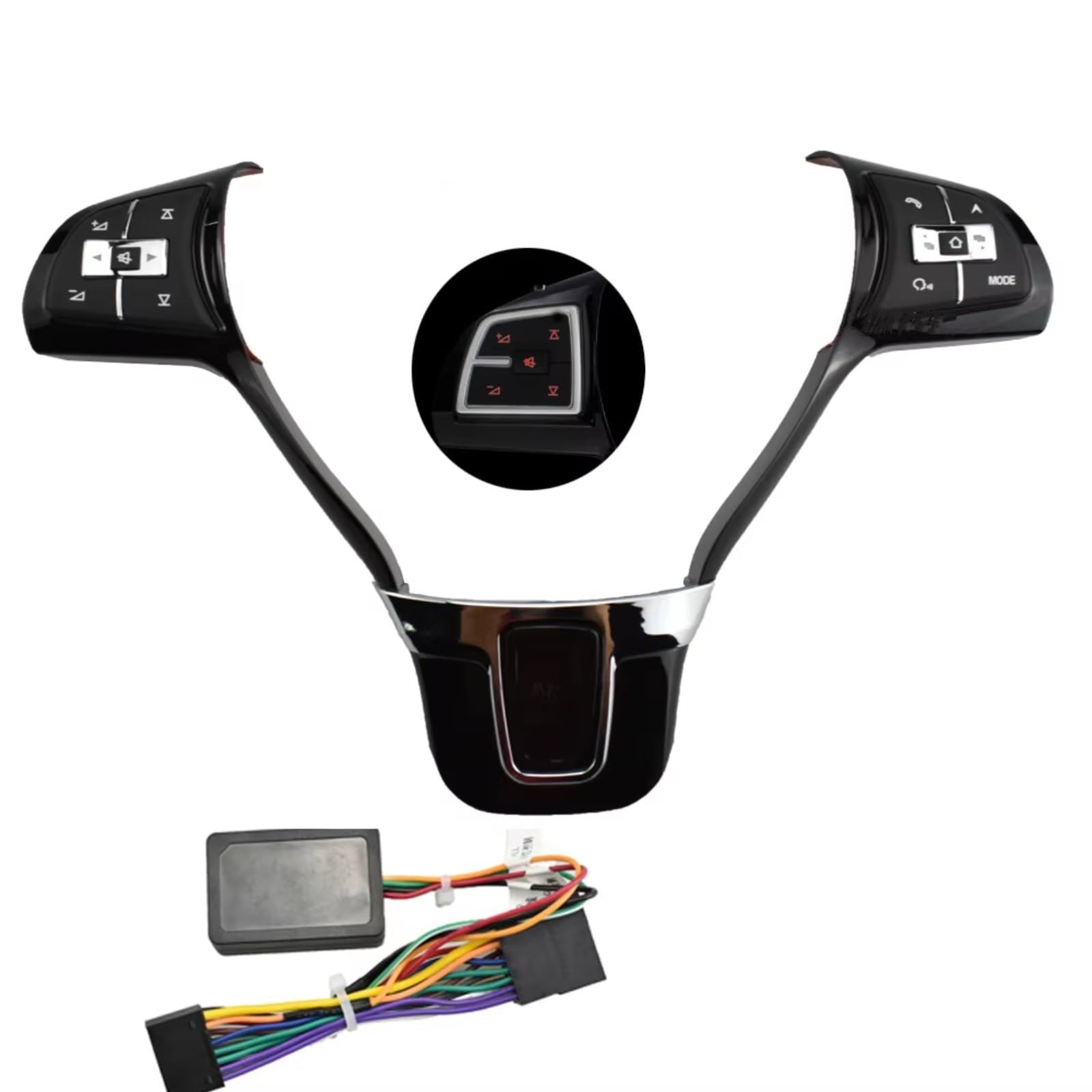 Interruptor Botón Control de Audio Multifunción Volante Coche VW 5