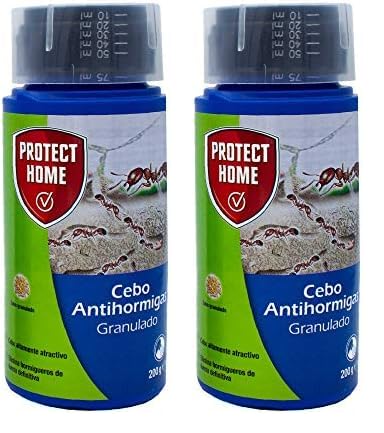 PROTECT HOME Antihormigas granulado, Elimina Las Hormigas de Forma definitiva, Ideal para Exteriores. (Paquete de 2)