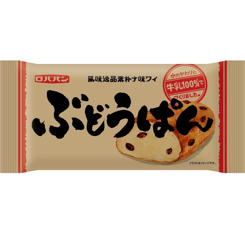 Amazon | ロバパン ぶどうぱん 1個 | ロバパン | 菓子パン 通販