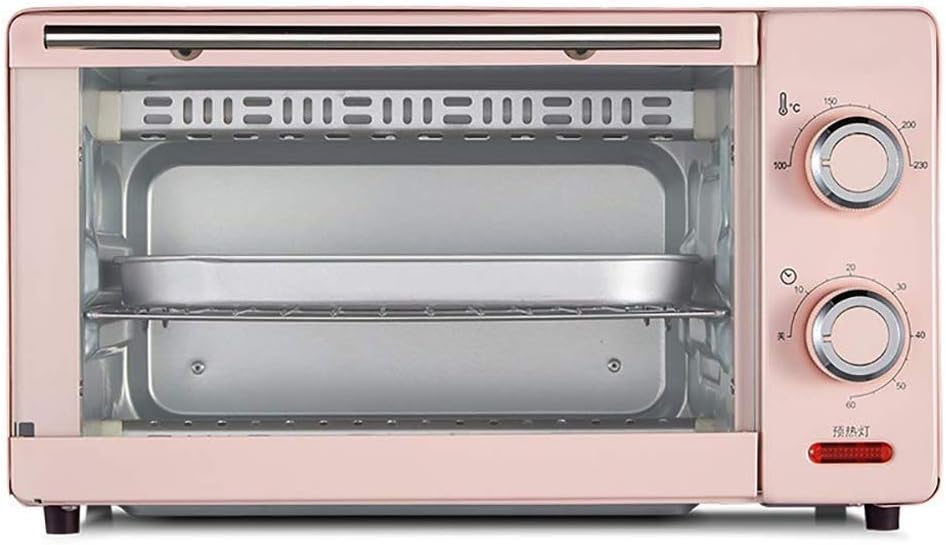 Electric Countertop Multifunction Convection Oven Digital Stainless Steel Compact Kitchen Rotisserie Toaster w/Baking Pan, Grill Rack Tray, Glass Door