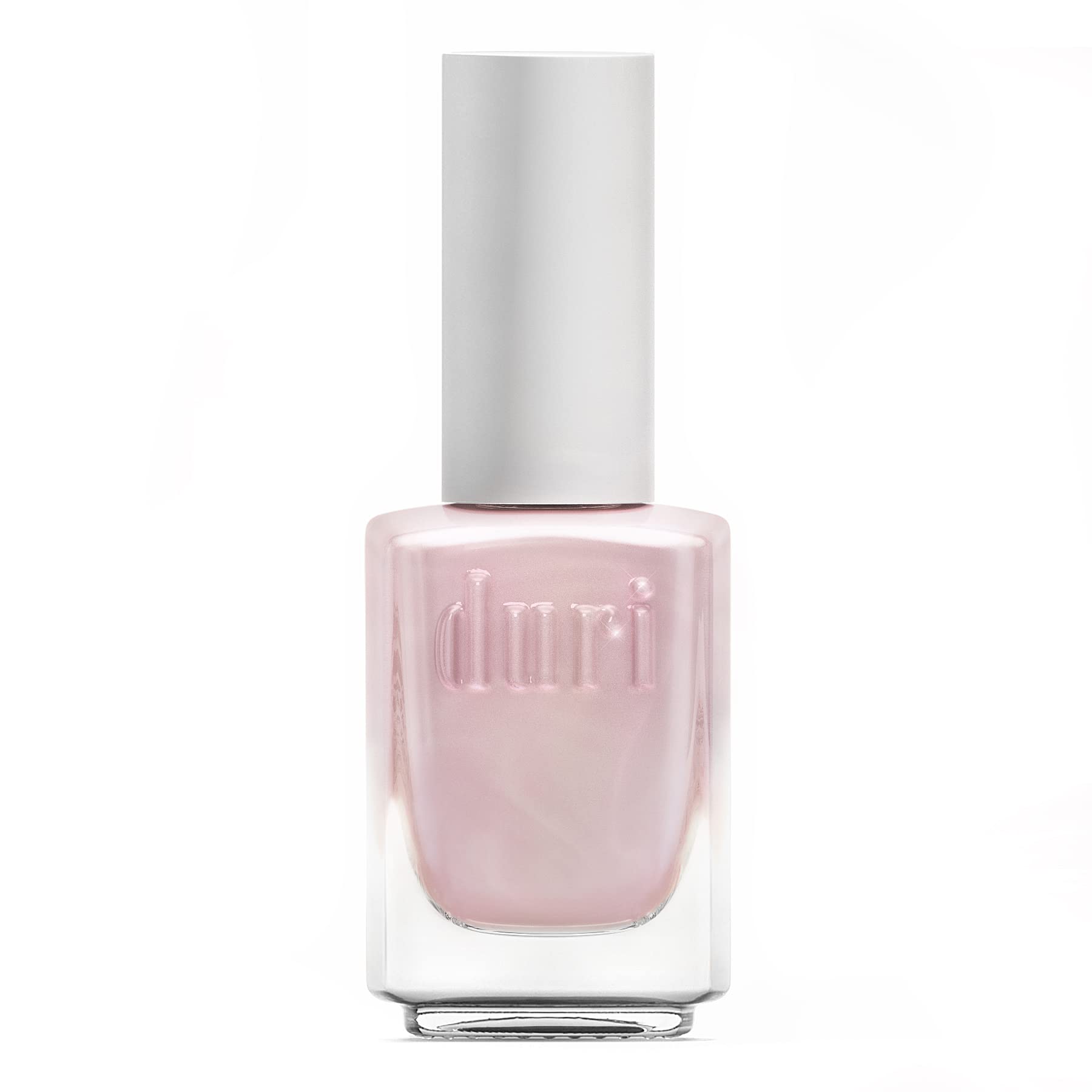 Duri Nail Polish, 752 Aha Moment, Pearl White Shimmer, Semi Sheer, 0.5 fl.oz.