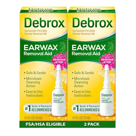 Debrox Earwax Removal Drops Earwax, 0.5oz, Pack of 2