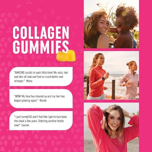 Mav Nutrition MAV-COG Collagen Gummies For Women | 200Mg Hydrolyzed Collagen + 2500Mcg Biotin, With Vitamin C, E & Zinc | Anti Aging, Hair Growth, Skin, Strong Nails | Non-Gmo Gummy Vitamin Supplements thumb #6