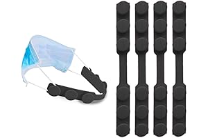 Mask Extender Adjustable Straps (4 Pack) - Premium Silicone Face Mask Ear Hook Extender Grip