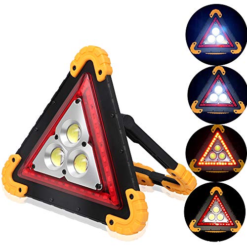 Preisvergleich Produktbild ALLOMN Tragbares LED Arbeitslicht, Notfall Taschenlampe LED Warnleuchte Dreieck COB Wiederaufladbar Tragbar Reparatur von Autos Flutlicht 30 W