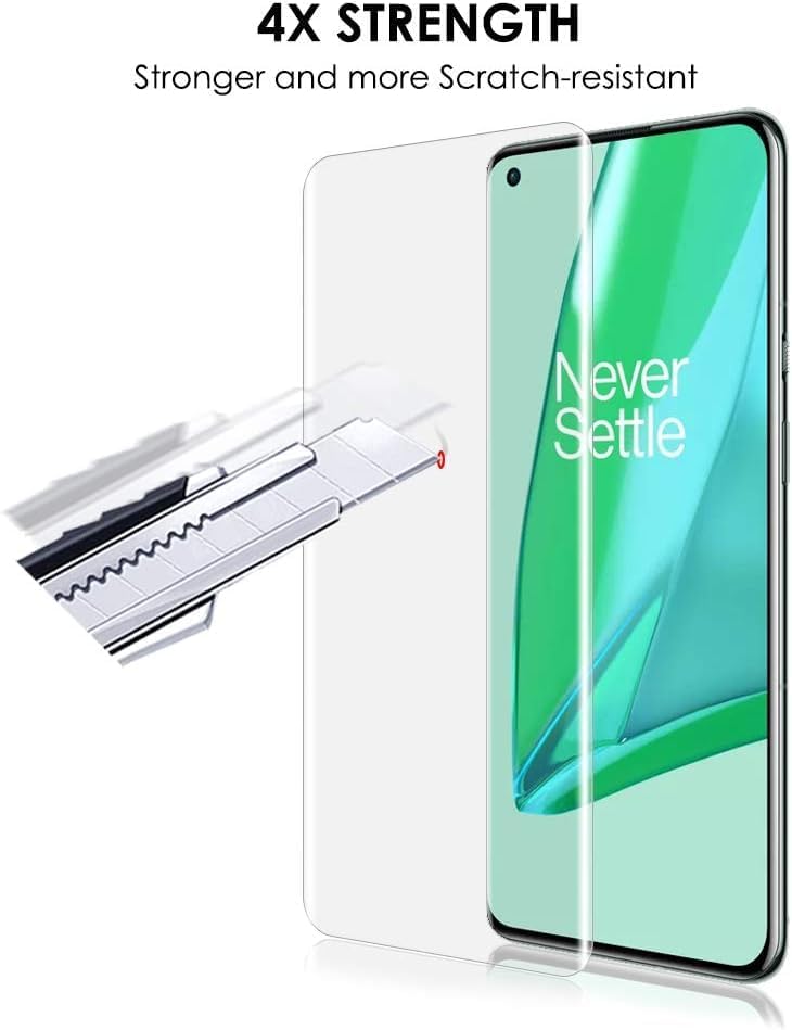 Image of Diruite UV Tempered Glass for Oneplus 8 Pro - Premium 9H Hardness, Full Edge-to-Edge Coverage, Crystal HD Clarity, UV Glue with Easy Installation Kit (Pack of 1)