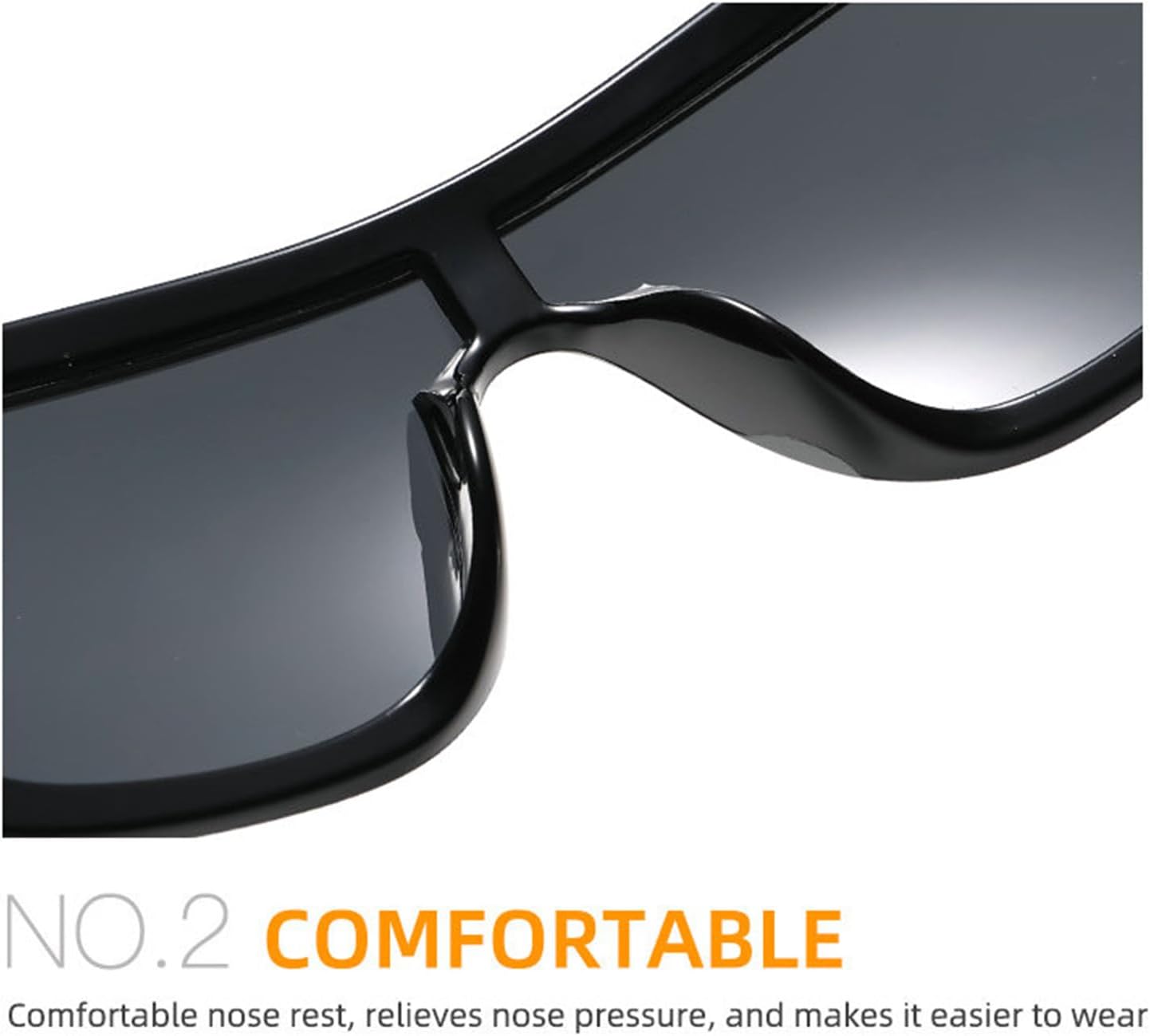 willochra Oversized One Piece Sunglasses For Women Men Fashion Vintage Shield Sun Glasses Y2K green Eyewear UV400 Goggles - Image 9