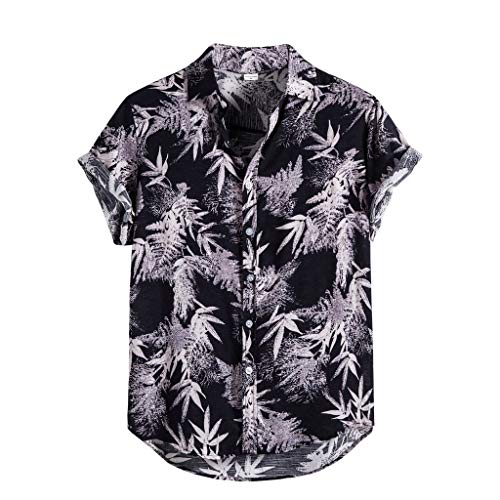 T-shirt style chemise en lin et coton noir de qualité supérieure XXL