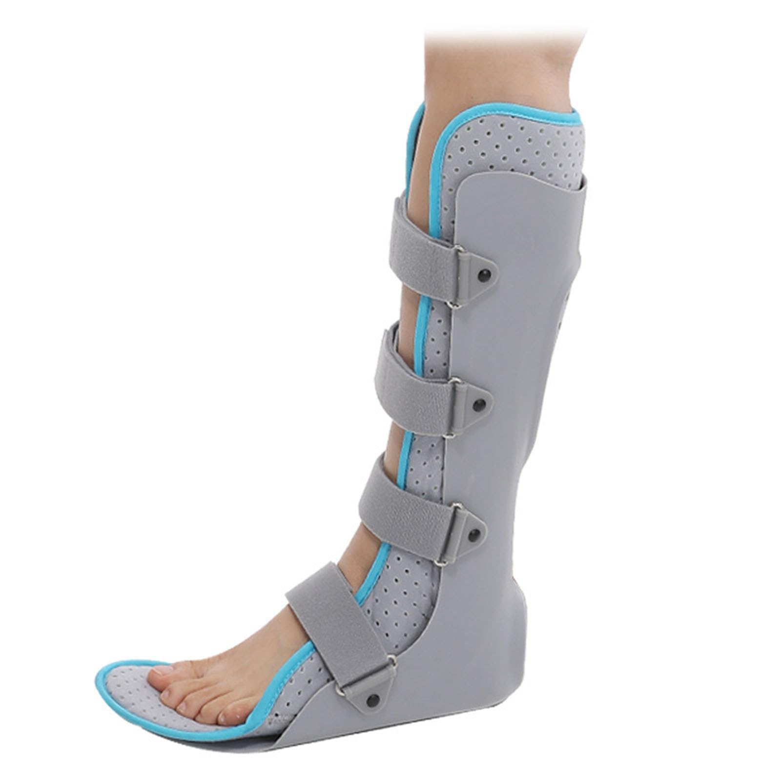 Férula ortopédica para pie caído, férula Nocturna Unisex para Fascitis Plantar, férula Nocturna para pie caído, Soporte para piernas, inmovilizador ortopédico para Dormir, Largo Izquierdo, M