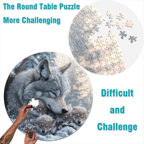 Puzzle de lobos grises de 1000 piezas para tardes de desconexión y relax en el hogar 2