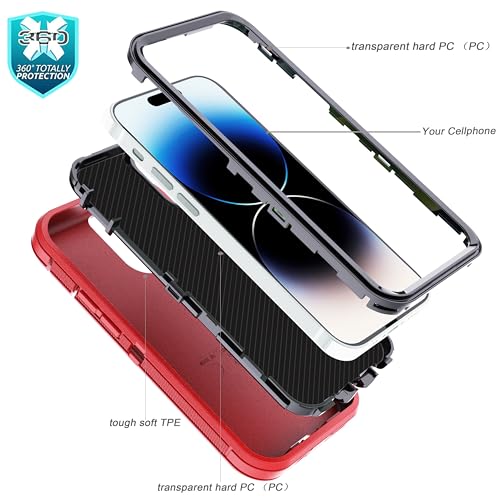 Coque iPhone 14 Pro antichoc durable caoutchouc rigide protection écran - 5