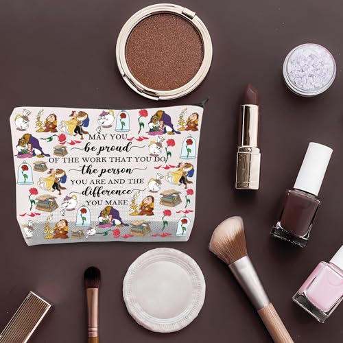 PLITI Beauty Beast Story Inspired Gift May You Be Proud of The Work that You Do The Person You are Princess Belle Makeup Bag (Be Proud Beauty bagU) - Image 4