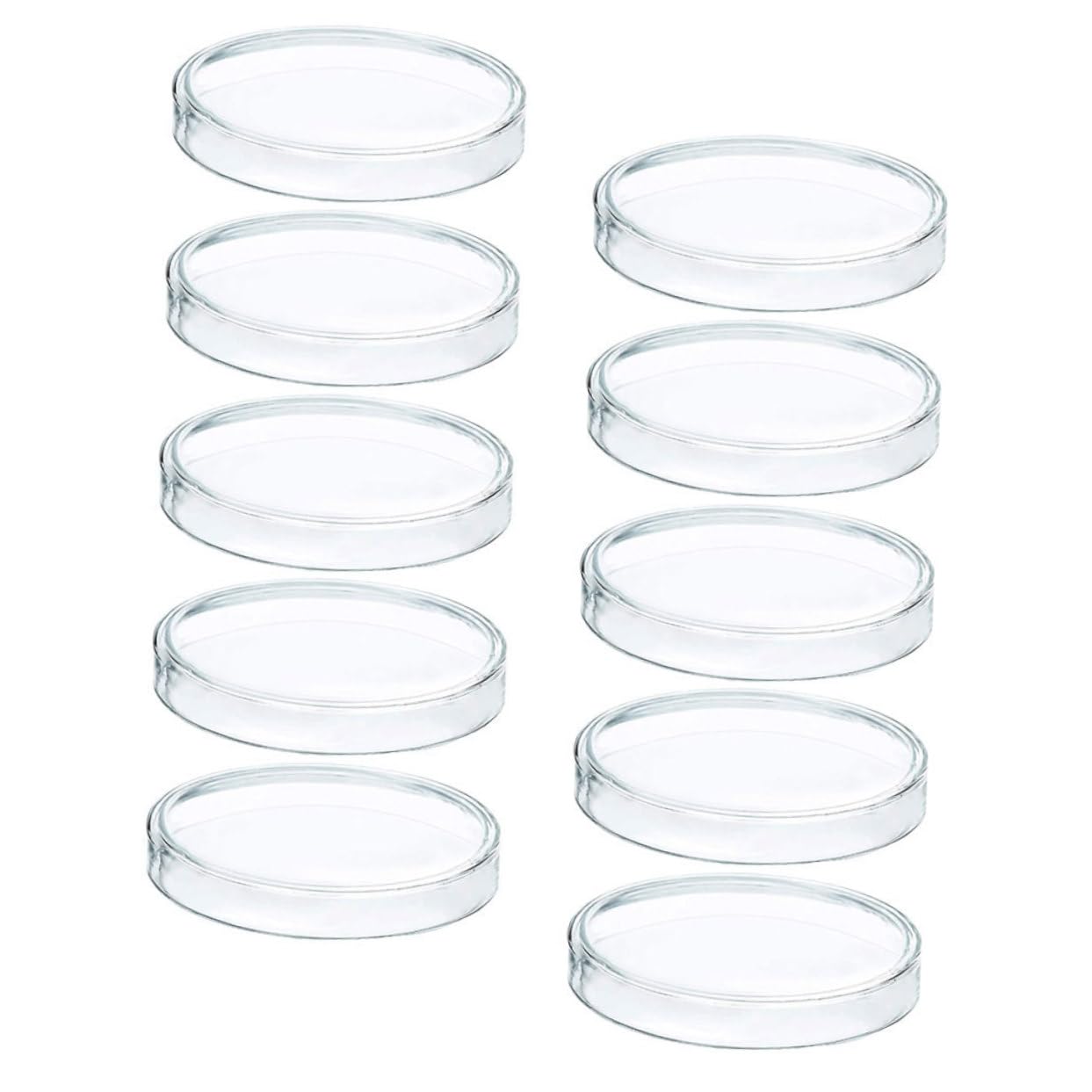 Zerodeko 4 Set Piastra Petri in Plastica Piastra Di Coltura Tissutale Laboratorio Tessuto Coltura Cellulare Contenitore Campione Per Di Petri Piastre Di Petri 10 Pezzi * 4