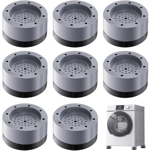 Catálogo de lavadora secadora lg del mes. 42 8 Almohadillas Antivibración para Lavadora, Alfombrilla Antideslizante Material de caucho PVC, Soporte para Secadora, Frigorífico, Cama, Cancelación Total de Ruido y Vibración...