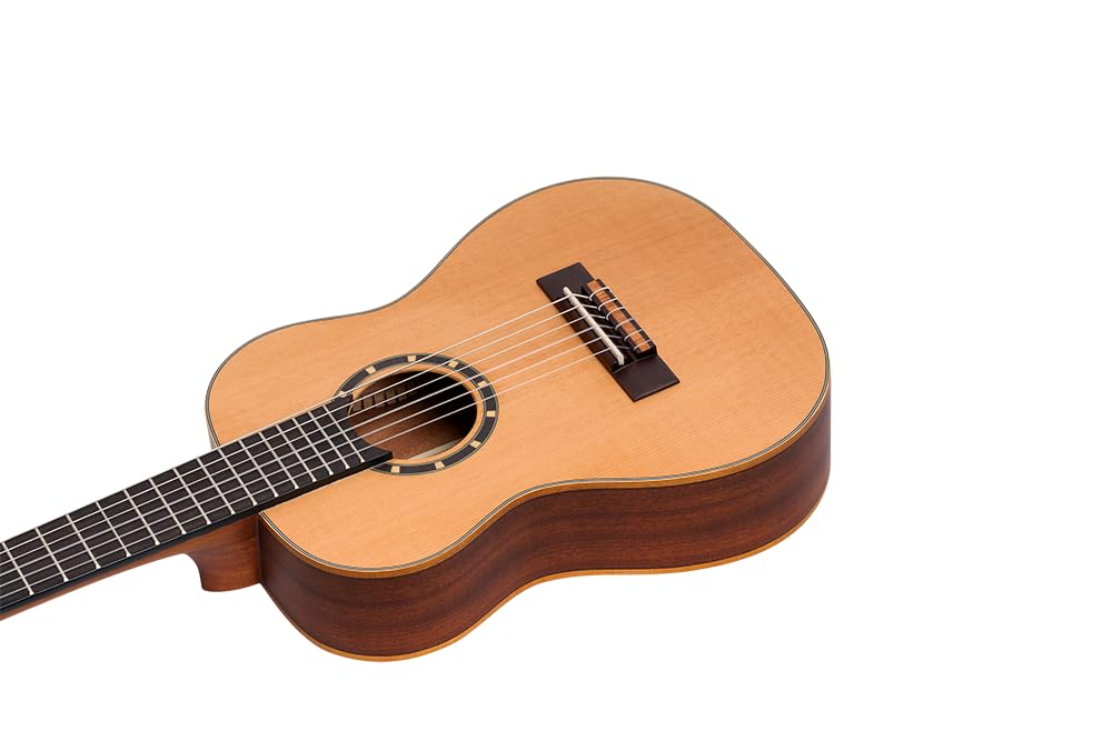 Ortega Guitars Chitarra Concerto per Mancini Misura 1/4 - Serie Family - include Gig Bag - mogano/ top in cedro (R122-1/4-L)
