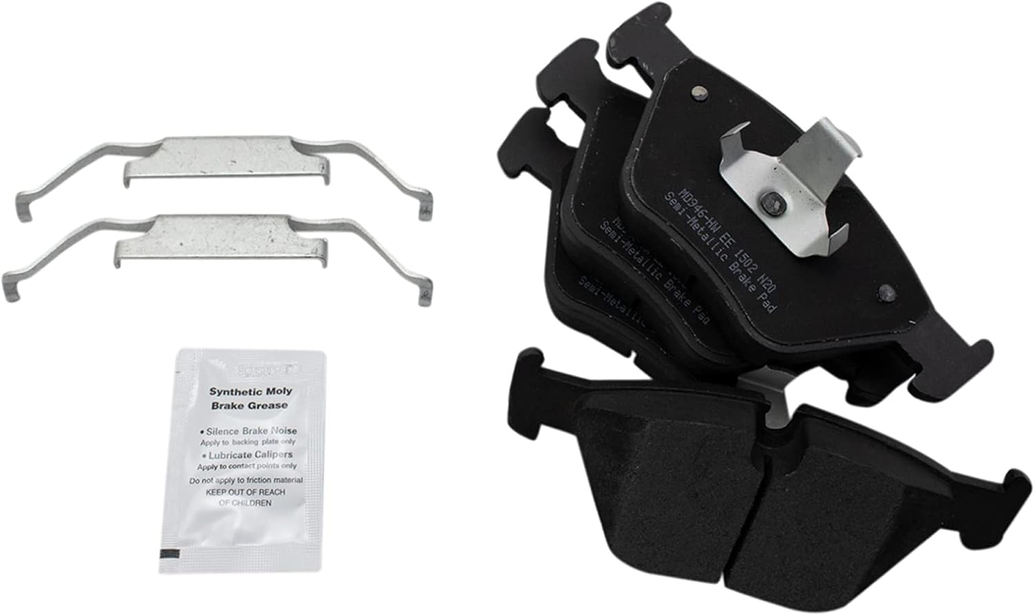 TRQ Front and Rear Performance Brake Pad & Rotor Kit Brake Pads Brake Rotors Set Semi-Metallic Premium G-Coated Compatible with 2004-2010 BMW X3