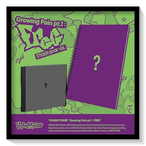 YOUNG POSSE (ヤングパシ) - EP [ Growing Pain pt.1 : FREE ] 韓国盤 (2種 SET (Sticker Book Ver. + Jewel Case Ver.)) [並行輸入品]のサムネイル