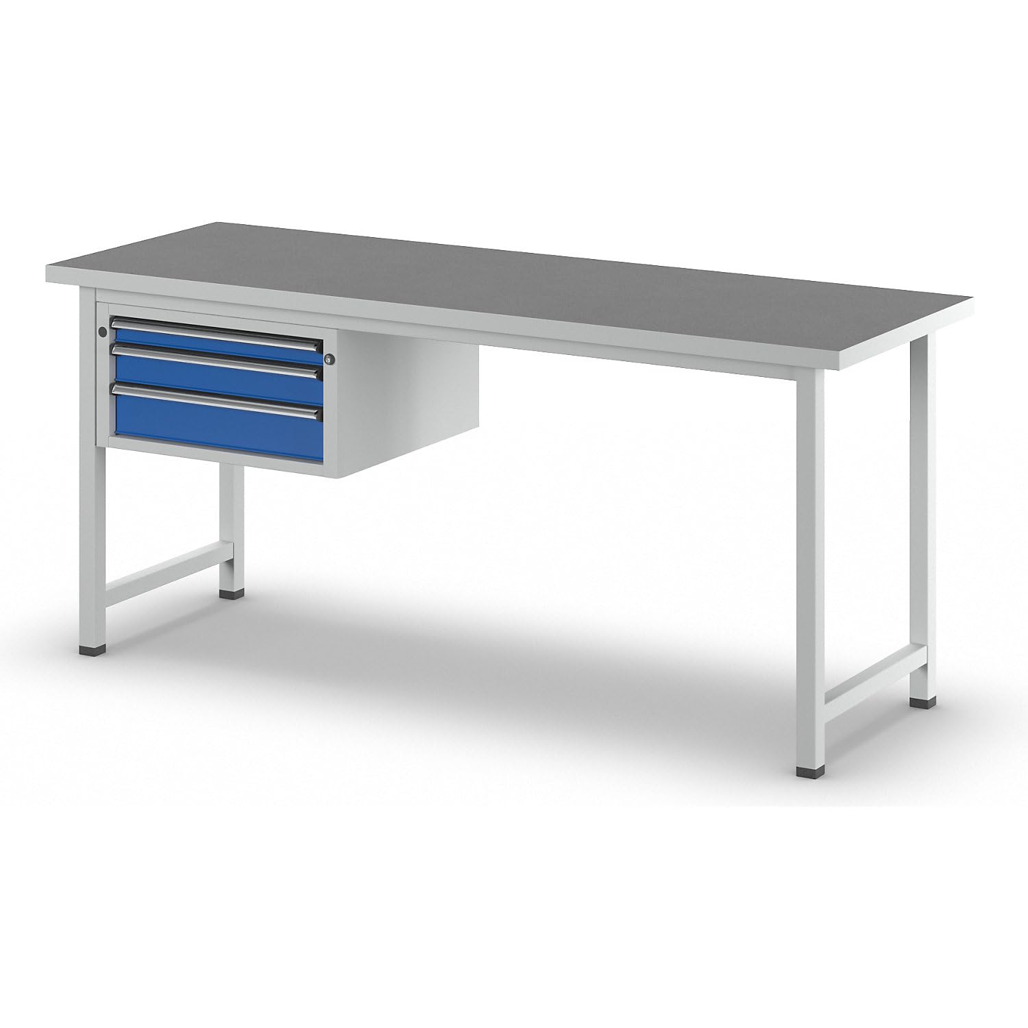 ANKE | Banco da lavoro | struttura modulare | 3 cassetti | piano universale | larghezza 2000 mm
