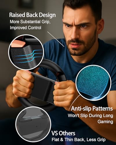 Image of Steering Wheels for Nintendo Switch 2 (2025) Mario Kart World & 8 Deluxe Racing Games, 2 Pack Racing Game Wheels for NS2 Multiplayer Mode Family Game Night, Switch 2 Accessories for Motion Racing Game