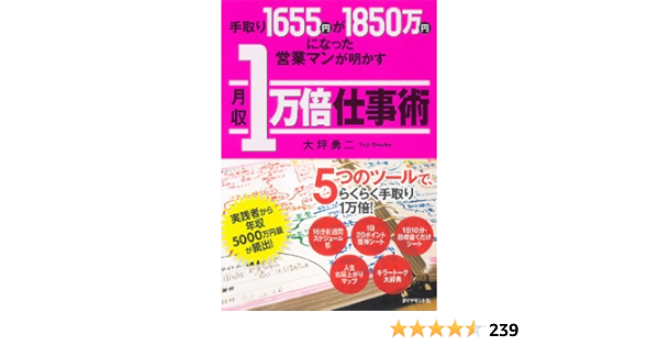 手取り1655円が1850万円になった営業マンが明かす月収1万倍仕事術