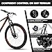 Convend 27.5 Inch Mountain Bike for Adults & Teens, 21-Speed Pro Gear with Twist Shifter, Dual Disc Brakes & Front Suspension Fork, All-Terrain Tires for City & Trail Riding, Black