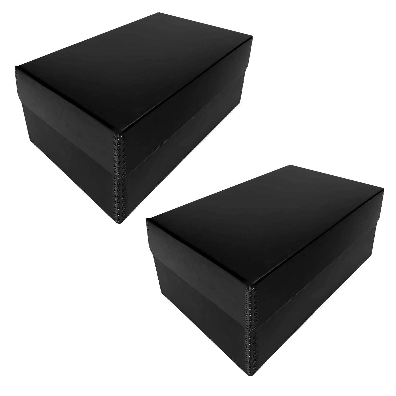 Lineco, Black Hinged Lid Photo Box 5.5