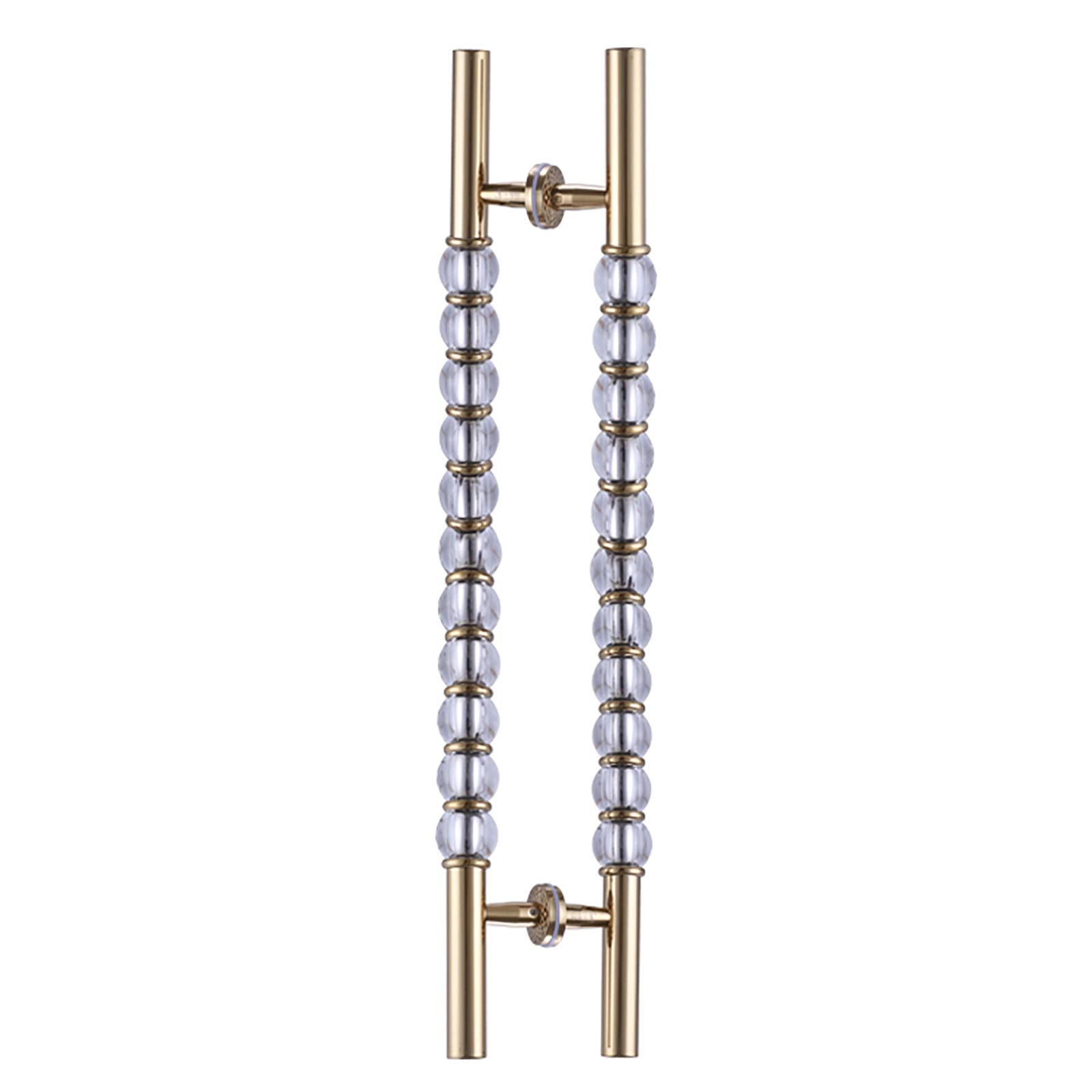 Moqlkzpyi One Color Barn Door Handles Sliding Pull, Double Sided H-Shape Pull Push Barn Door Handle 24-47 Inch