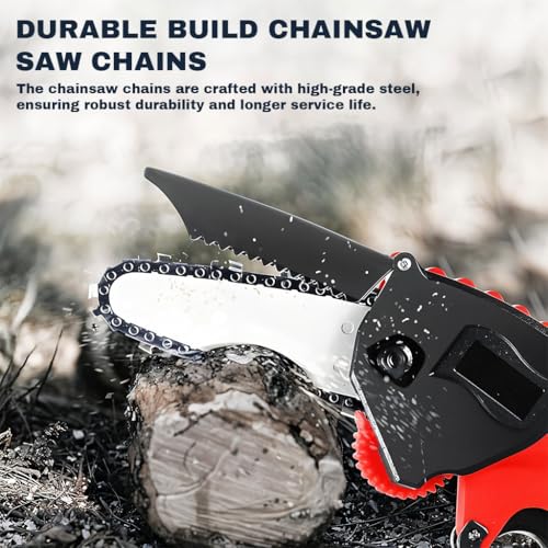 Image of HASTHIP 2Pcs Chainsaw Saw Chain 6 inches Chainsaw Saw Chain with Guide Rail Universal for Wood Cutting,Tree Pruning