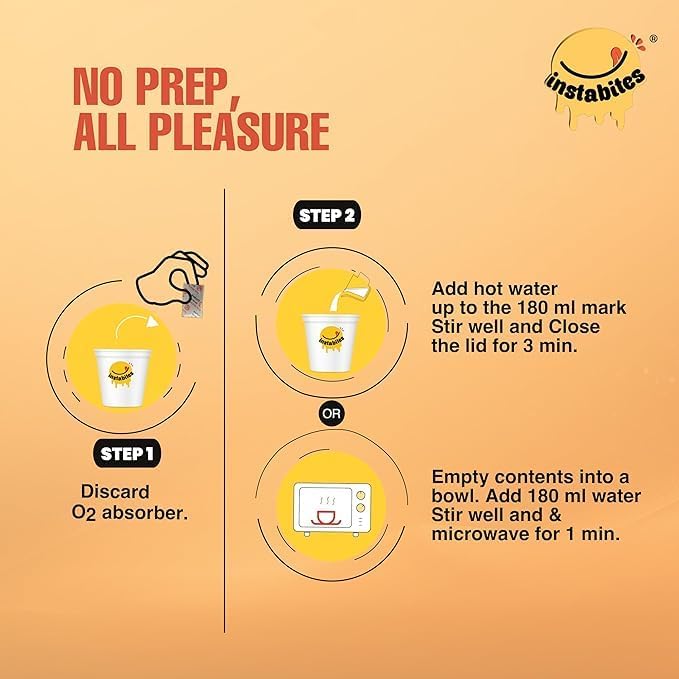 Image of Instabites Ready to Eat Prawn Biryani Cup 65g, No Added Preservatives and Ready to Eat in Minutes - Pack of 5