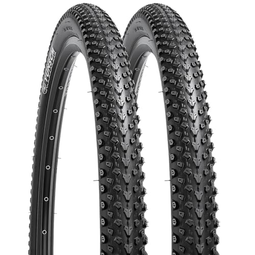 YUNSCM 27.5'' Lightweight Bike Tires 27.5 x 2.25 (ETRTO 57-584) - 60TPI Nylon Puncture-Resistant Tires Compatible with 27.5x2.25 27.5x2.20 27.5x2.30-2 PCS Mountain Bike Tires (Y-1163)