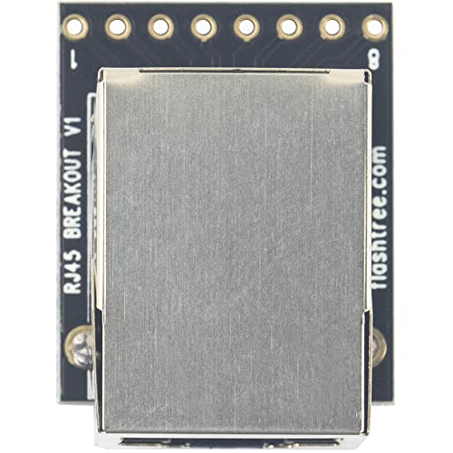 whiteeeen 2pcs RJ45 Breakout Board 8P8C Ethernet miniatura 5
