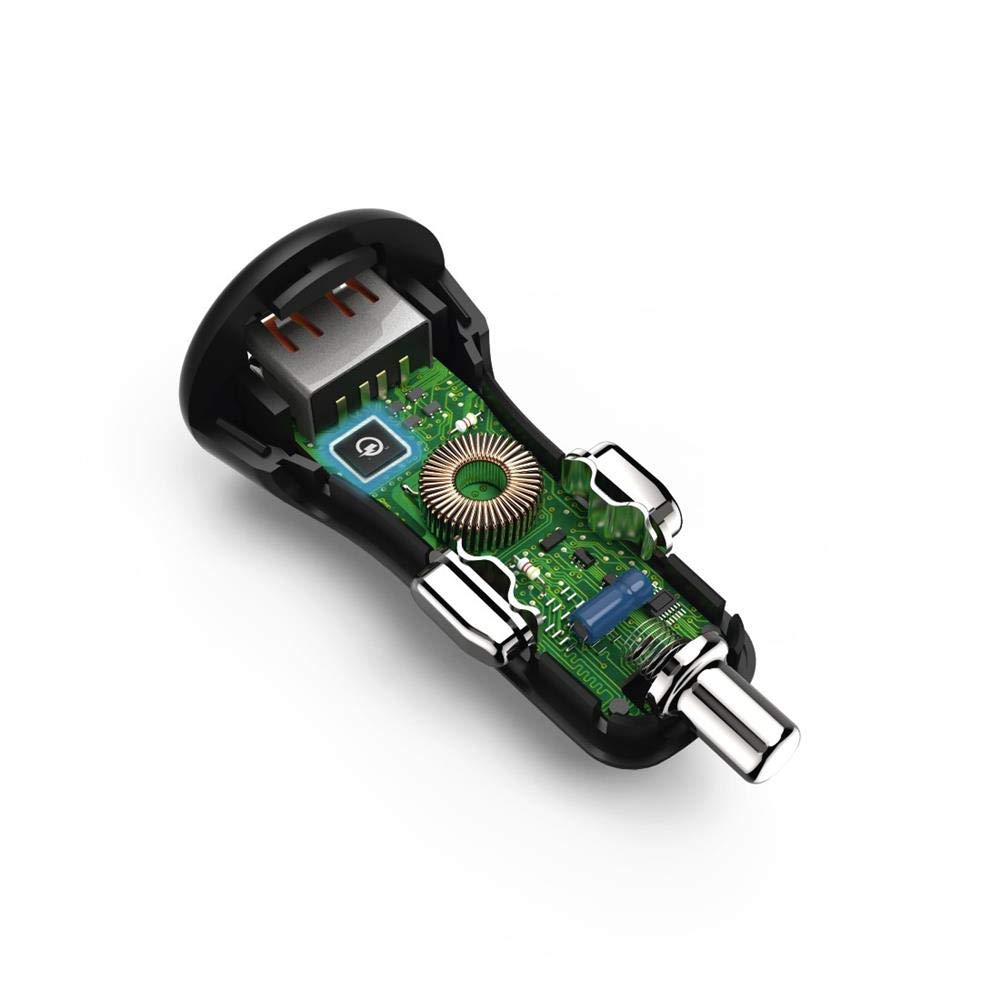 Hama - Zestaw ładowarki samochodowej i kabla Micro USB, 3A, czarny