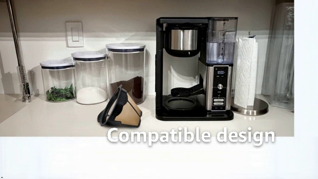 Filtro Caffè Permanente In Acciaio Inox Oro Per Macchina Ninja – Cono Riutilizzabile Da 2 Pezzi, Modelli CM300-CM400