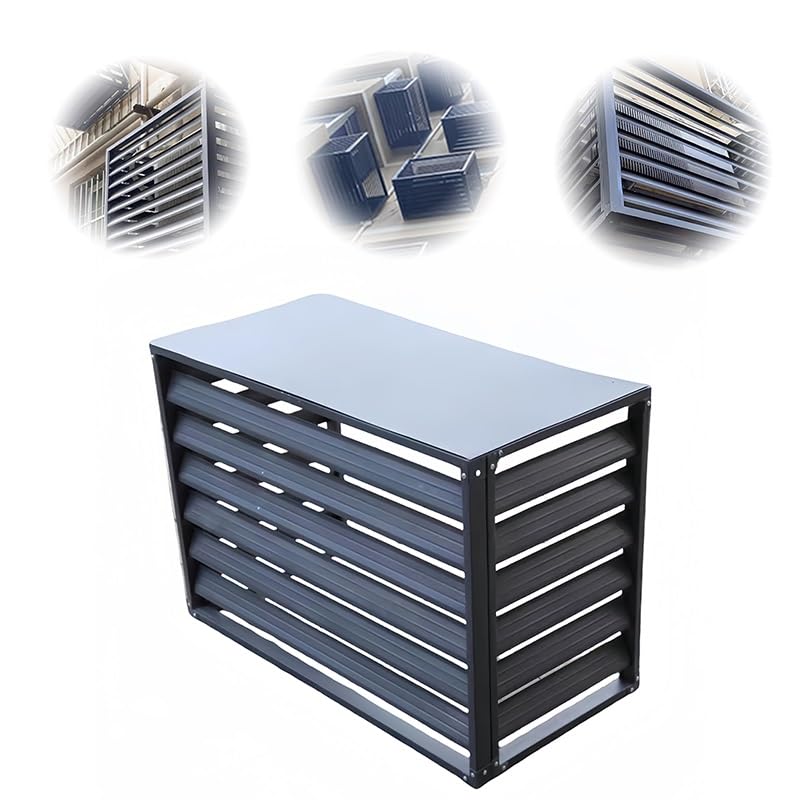 Clôture de protection pour climatiseur extérieur en bois 100x50x70 cm