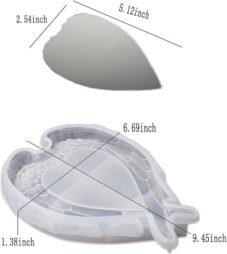 Miniatura 2 de Wings of Love - Molde de resina con 5 lentes acrílicas, molde de bandeja de alas ideal para manualidades hechas a mano, decoración del hogar