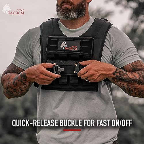 Wolf Tactical Men’s Weighted Vest - 35 lb Strength Training Weight Vest for Workouts by WOLF TACTICAL - Image 6