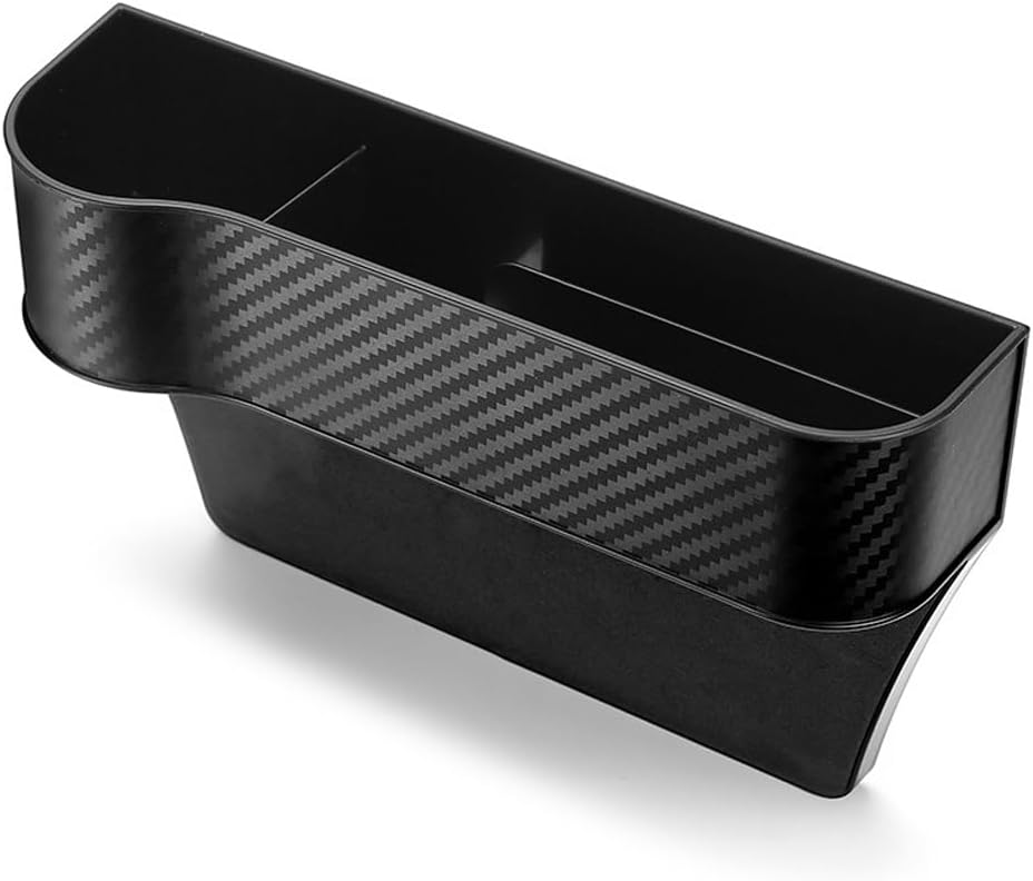 Car Multifunctional Front Storage Box with Sturdy Plastic Construction Slim Space Saving Design Fit for Cars SUVs and Trucks 25.8 x 16.4 x 6. cm