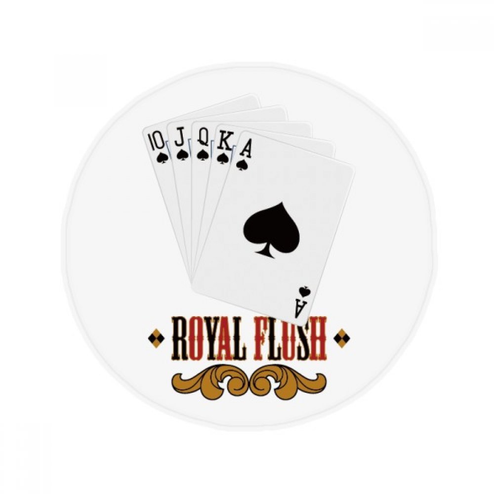 Tapis de poker de 80 cm haut de gamme au motif Royal Flush
