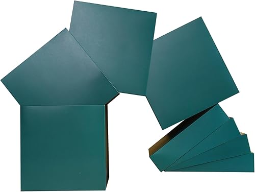 Miniatura 3 de Elephant-package Cajas de regalo de cumpleaños medianas de 8.7 pulgadas con tapa y cinta, cajas de regalo cuadradas  4 unidades (verde), cajas de