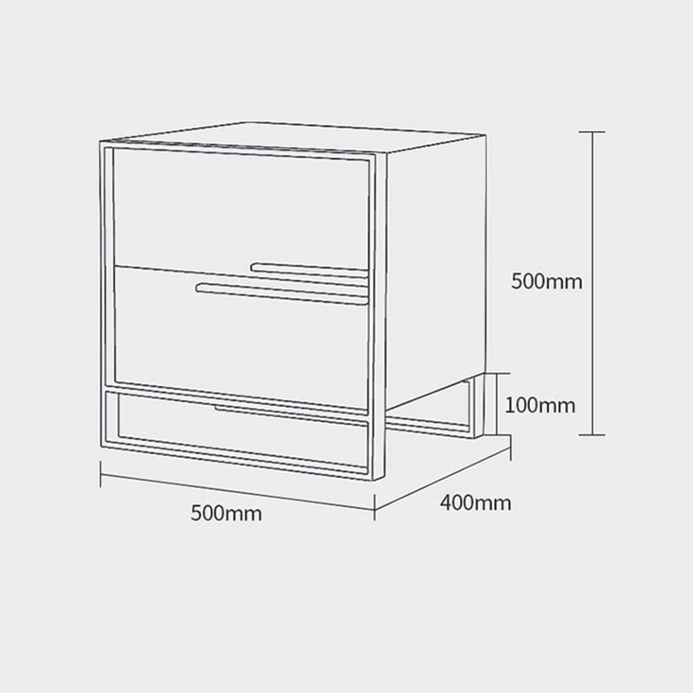 Bllxmx ナイトステンレス多機能仕上げベッドサイドテーブルベッドサイドテーブル 堅牢で耐久性に優れ 小型サイドキャビネットベッドサイドキャビネットストレージ サイドテーブル Www Qbusinessmagazine Com