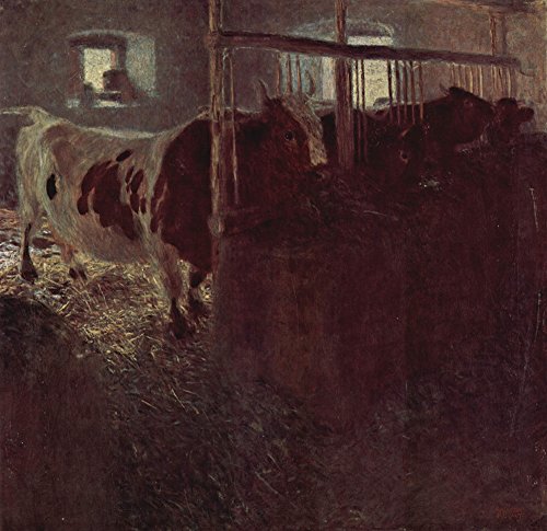 Gustav Klimt Cows impression mate extra large sans reflet pour grand mur