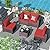 ALAULM 5 Pieces Patio Furniture Set Wicker Patio Conversation Set, Outdoor Sectional Furniture w/Coffee Table & Washable Seat Cushions-Red