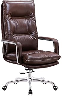 Silla de reclinación de oficina ergonómica Silla de juego de videos ergonómicos PU CUBIERTE DE CUERO DE CUBIERTAS DE CAPA DE OFICINA DE OFICINA DE OFICINA CON SOPORTE LUMBAR Silla de escritorio