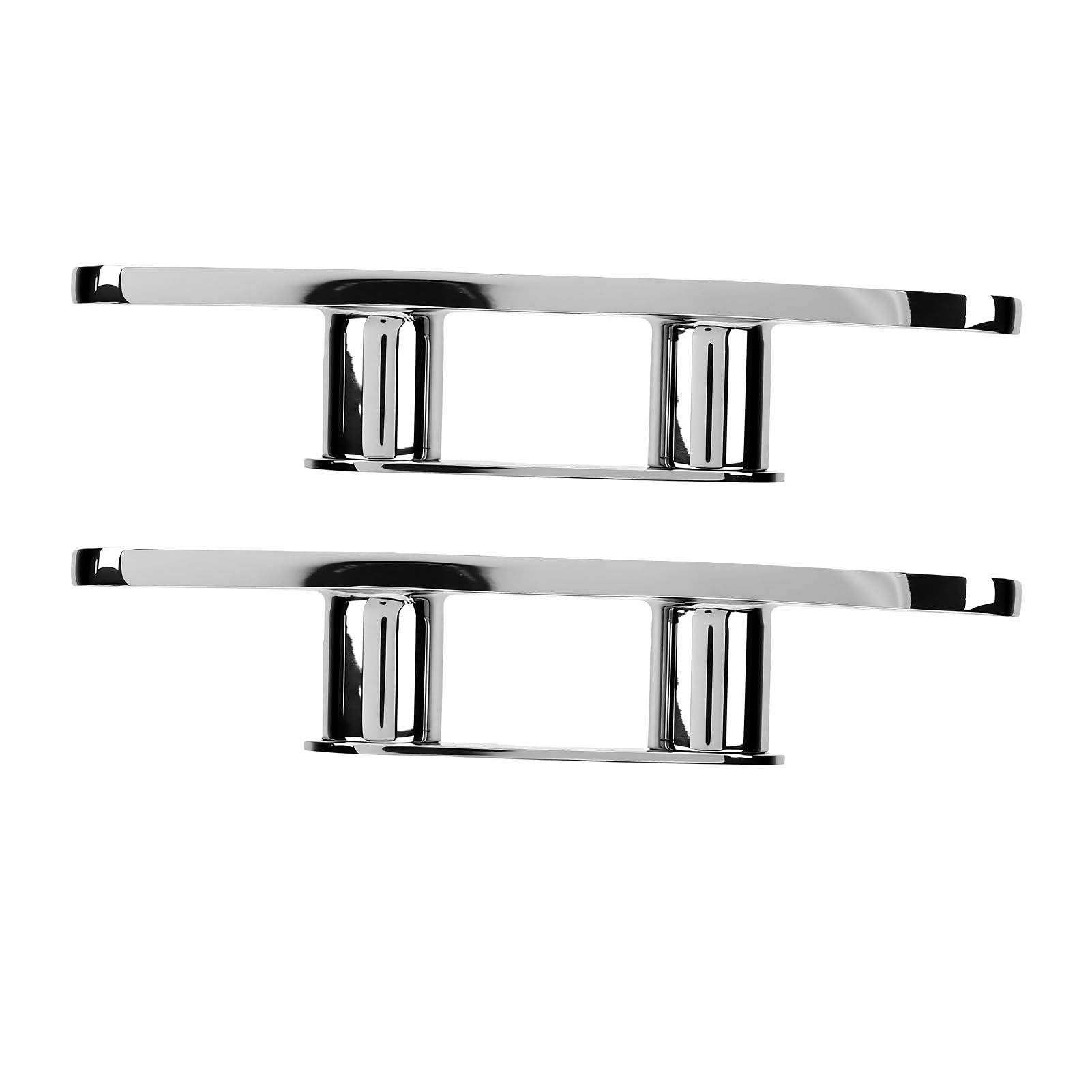 Fydun Boots-Festmacher, Marine-Dock-Klampe, 10 Zoll 316 Edelstahl, Offene Basis, Hochglanzpoliert, Rostbeständig, Verschleißfest für Yachten, Schiffe, Decks, Anlegestellen