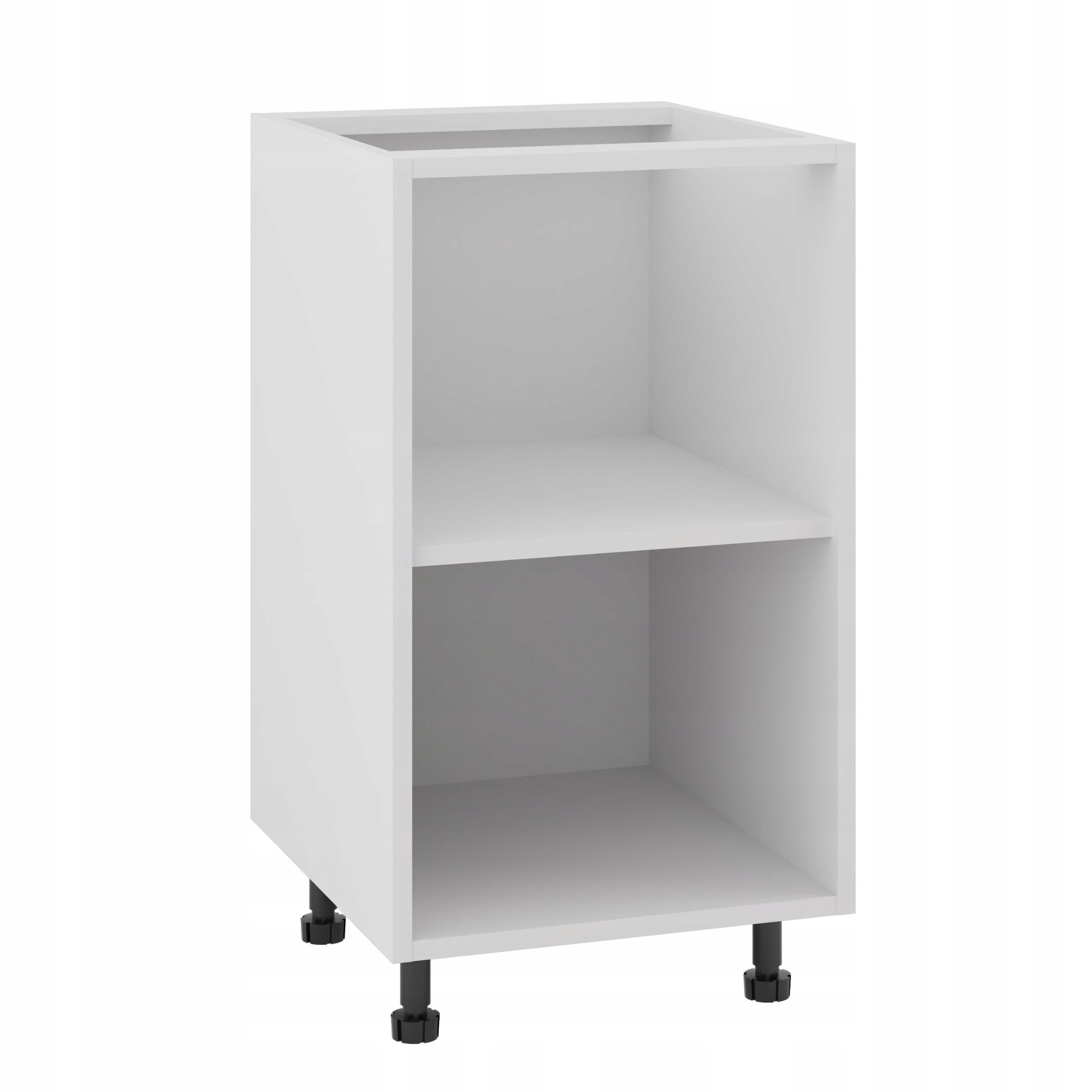 Unterschrank 45/82 mit Zubehör - modulare Küche - verstellbare Füße - Soft-Close - 18 mm Möbelplatte - einfach zu montieren - ideal für Küchen - Weiß