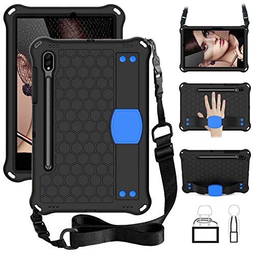 QYiD Custodia Bambini per Galaxy Tab S7 Case 2020 Eva Leggera Protettiva Antiurto per con Supporto & Portapenna Tracolla per Tab S7 11 pollici