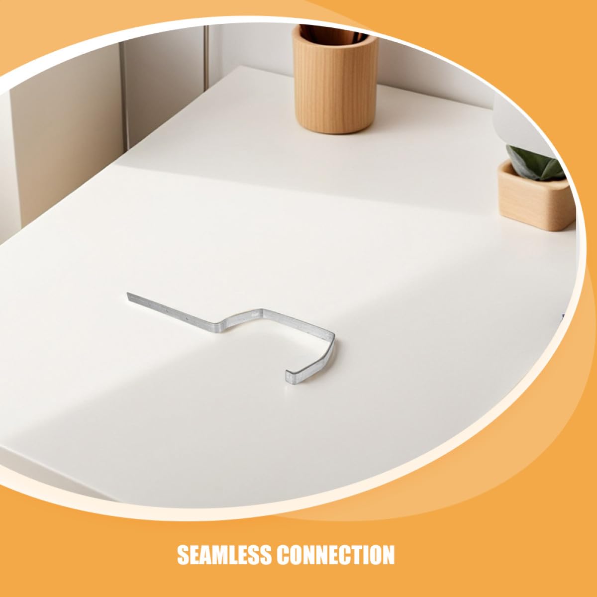 Soportes de Canalón Metálico 6 Piezas de Hierro Plata | Compatibilidad Versátil, Resistente Intemperie, Conexión Continua y Drenaje Mejorado