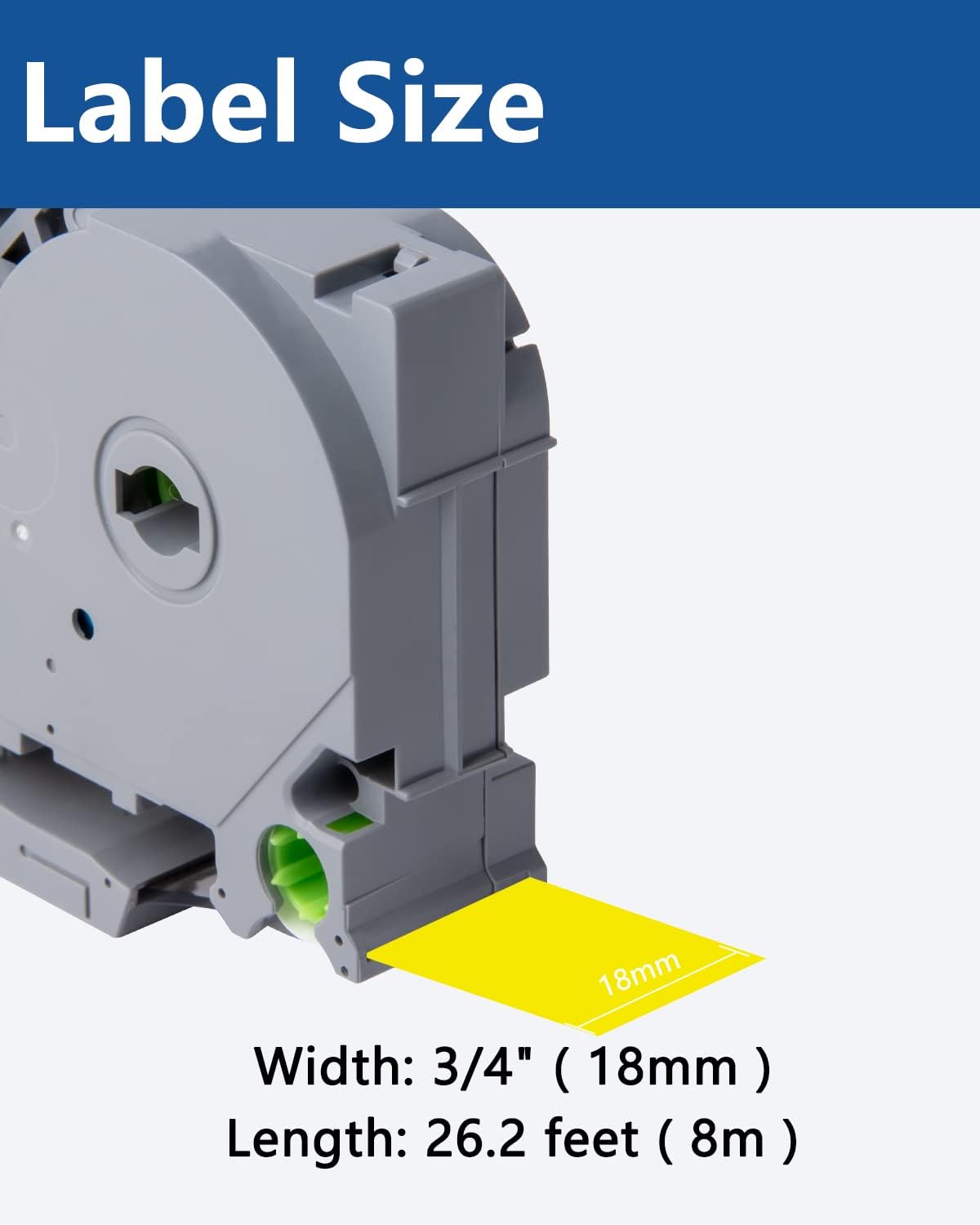 4 Pack TZe-641 Tze641 TZ-641 Compatible with 18mm 0.7 Laminated | Yellow Tape Compatible for Brother P Touch Tape for PTD610BT PTD410 PT-P710BT PTD400 PT-P700 Label Maker, Black on Yellow