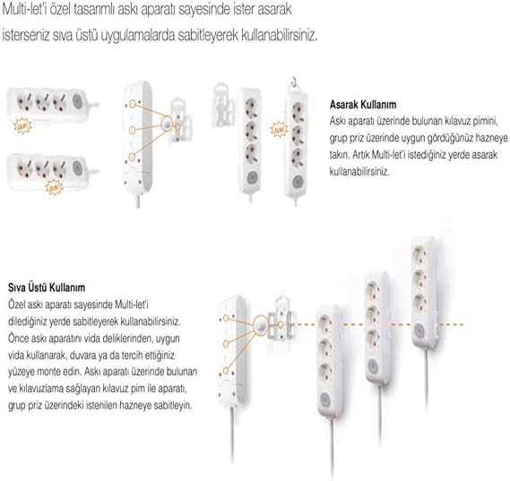 Viko Multi-Let 4-Wire-Soil Wired Ç.K 5m Socket